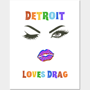 Detroit Loves Drag Pride Posters and Art